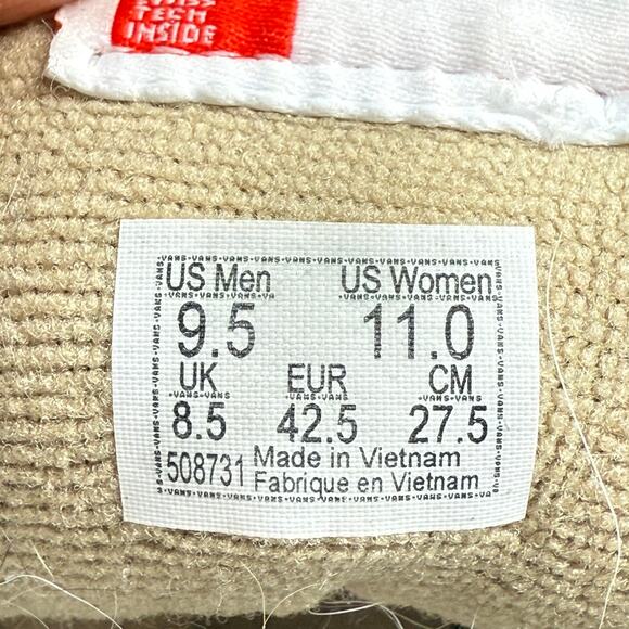 VANS HEIQ ECO DRY SK8 HI TAN HONEY MUSTARD YELLOW SUEDE LEATHER MENS 9.5 main image 11